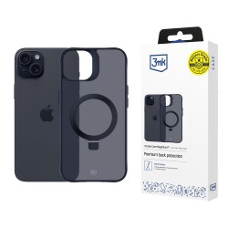 3mk Smoke Case Mag&Stand for Apple iPhone 15 plus - black