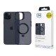 3mk Smoke Case Mag&Stand for Apple iPhone 15 plus - black