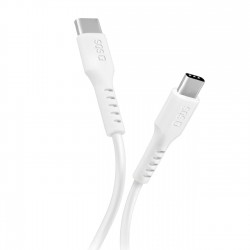 USB-C - USB-C 1 meter data and charging cable White