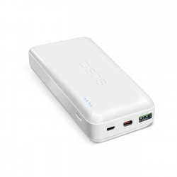 20000 mAh multi-port power bank with 20W Power Delivery technology White