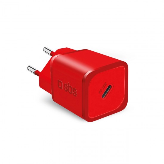 20W GaN Battery Charger - Ultra-fast charge with Power Delivery Red