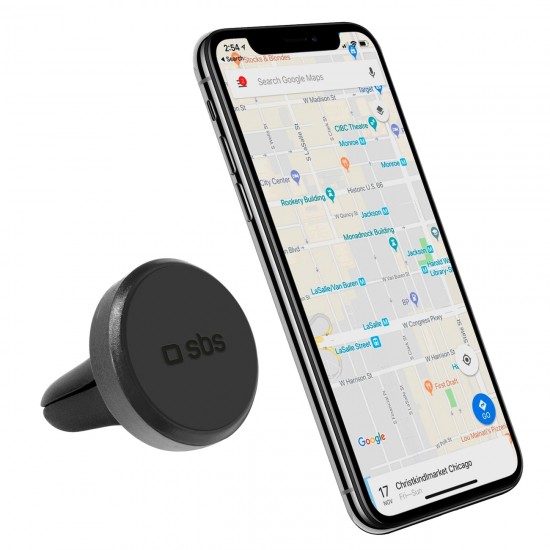 SBS TESUPPEASYMAGK smartphone holder magnetic, for air vent - black