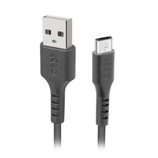 SBS LTHL200 USB-A - Micro-USB Cable 1m - Black