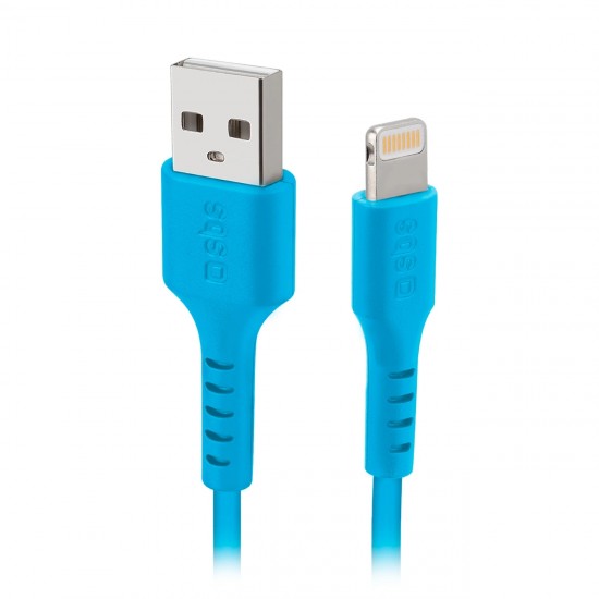 USB - Lightning cable for data and charging Cyan