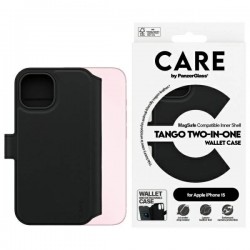 CARE by PanzerGlass Feature Tango 2in1 Wallet MagSafe Case for iPhone 15 - Black