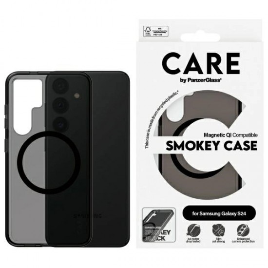 CARE by PanzerGlass Flagship QI Case for Samsung Galaxy S24 - Black