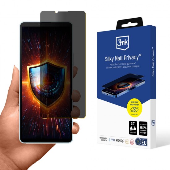 Privacy screen protector 3mk Silky Matt Privacy for Sony Xperia 10 VI