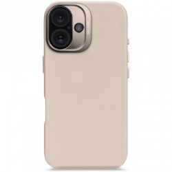 Decoded Leather Backcover with MagSafe for iPhone 16 - beige