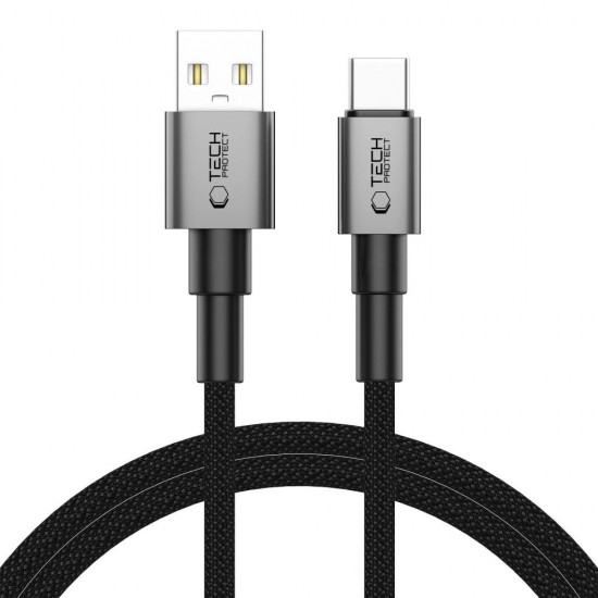 Tech-Protect UltraBoost DNA USB-A / USB-C Cable 15W/3A 100cm - Gray