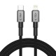 Tech-Protect Ultraboost DNA USB-C / Lightning PD27W/3A cable 200 cm - gray