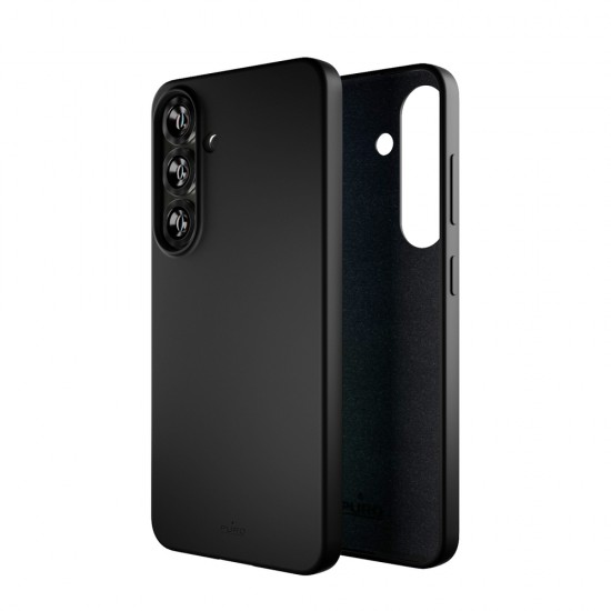 Puro Icon Silicone Case for Samsung Galaxy S25 - Black