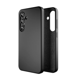 Puro Icon Mag Silicone Case with MagSafe for Samsung Galaxy S25 - Black