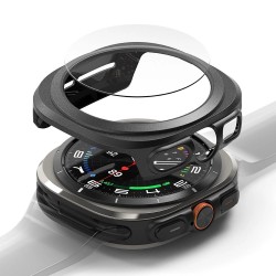 Ringke Slim & Tempered Glass Case + Glass Set for Samsung Galaxy Watch Ultra 47mm - Black