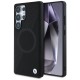 BMW Leather Half Textured MagSafe Case for Samsung Galaxy S25 Ultra - Black