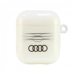 Audi IML Geometric Pattern Case for AirPods 1 / 2 - White