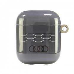 Audi IML Geometric Pattern Case for AirPods 1 / 2 - Gray