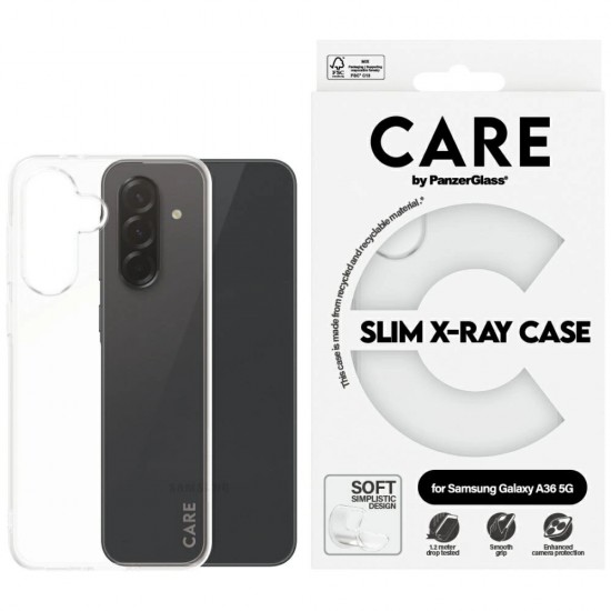 CARE by PanzerGlass Fashion X-Ray Case for Samsung Galaxy A36 5G - Transparent