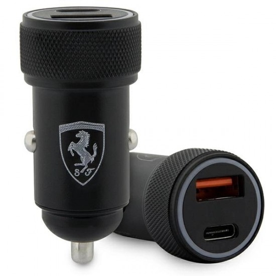 Ferrari PD-QC 3.0 20W Fast Charge Car Charger - Black