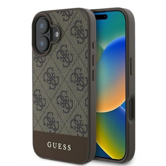 Guess 4G Bottom Stripe Case for iPhone 16 Plus 6.7