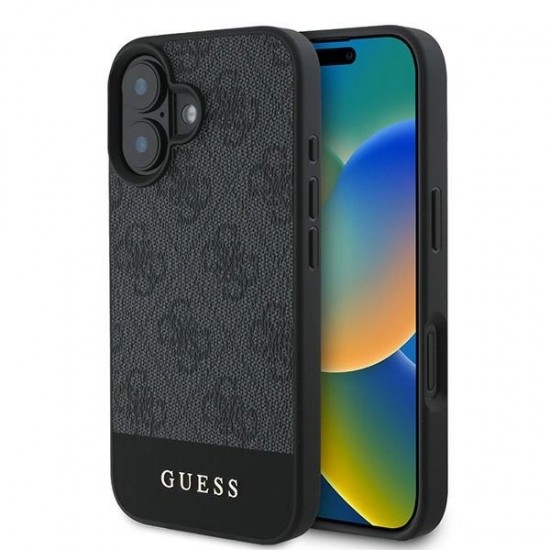 Guess 4G Bottom Stripe Case for iPhone 16 Plus 6.7