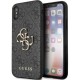 Guess 4G Big Metal Logo iPhone X/XS Case - Gray