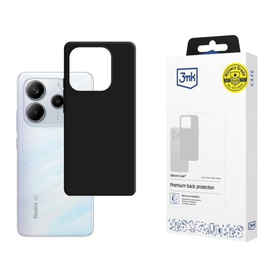 3mk Silicone Case for Xiaomi Redmi Note 14 5G - black