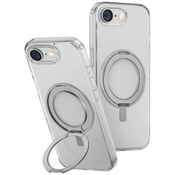 Uniq Swivix 360 Rotating Kickstand Case for iPhone 16e - Transparent