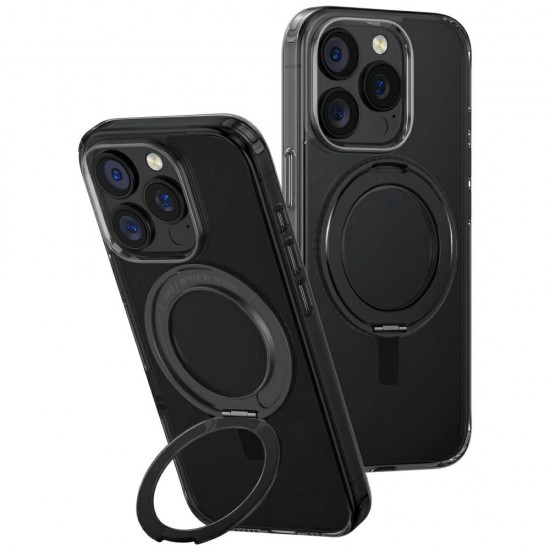 Uniq Swivix 360 Rotating Kickstand Case for iPhone 16 Pro - Black