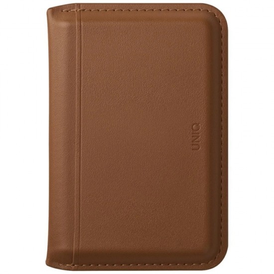 Uniq Lyden DS RFID Magnetic Wallet with Phone Stand - Brown