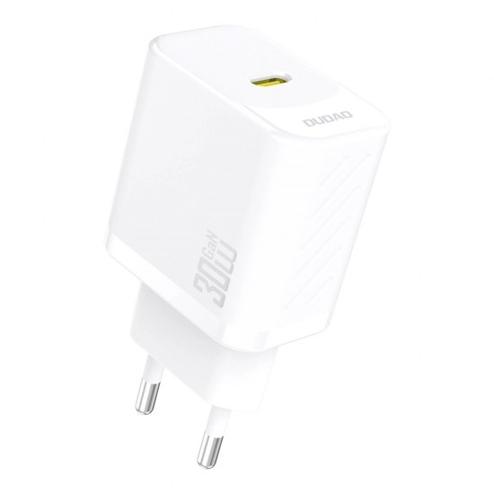 Dudao A27P 30W PD GaN USB-C Wall Charger - White