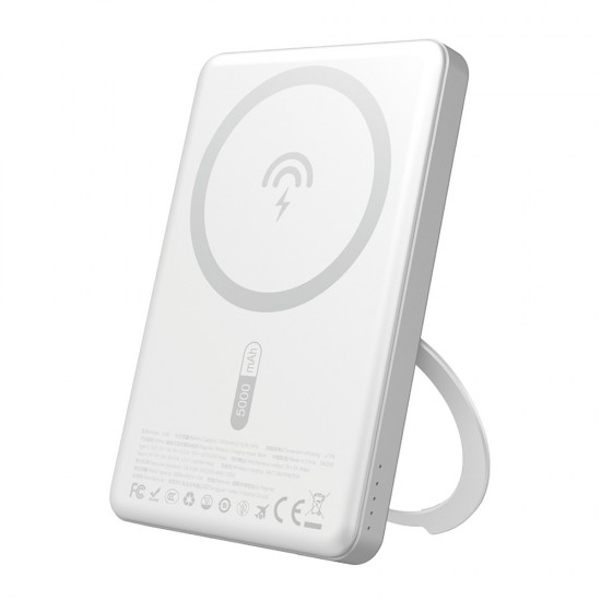 Dudao K28S 20W PD 5000mAh Powerbank with MagSafe and Stand - Silver