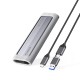 Orico AXM2F-V1 M.2 NGFF USB-C 5Gb/s Disk Drive - Gray