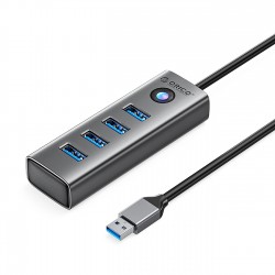 Orico PDD4U-U3 Hub 4x USB-A 3.0 - Gray