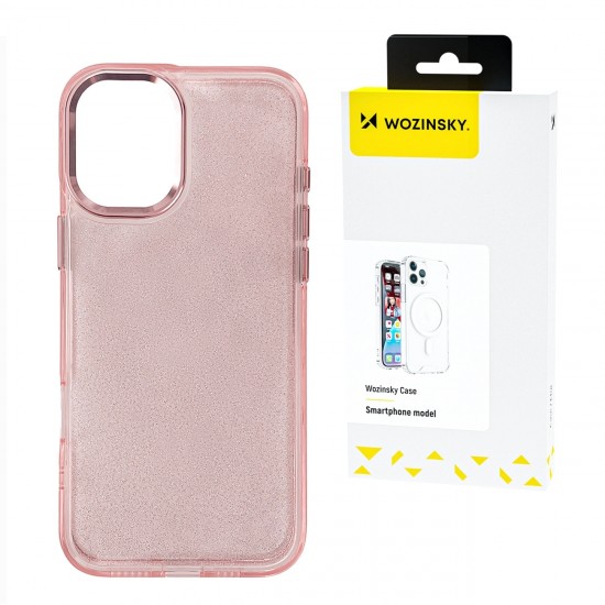 Wozinsky Glitter Case for Samsung Galaxy S25 Ultra - Pink with Glitter