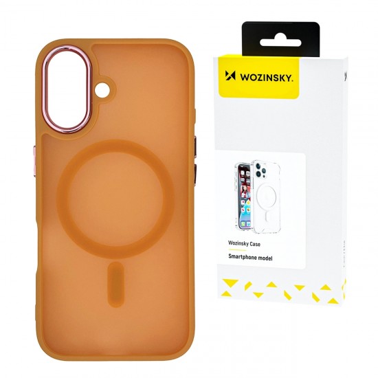 Wozinsky Fashion Case MagSafe for Samsung Galaxy S25+ - orange