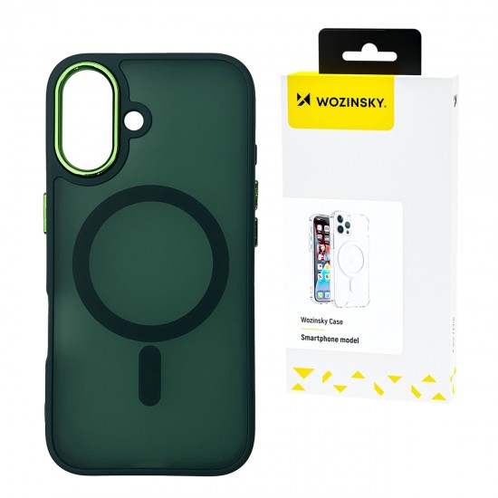 Wozinsky Fashion Case with MagSafe for Samsung Galaxy S24 FE - Green