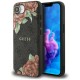 Guess 4G Flowers Print MagSafe case for iPhone 16e - black