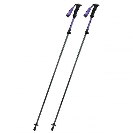 Qunature Nordic Walking Trekking Pole Aluminum 110 - 130 cm 1 pc. - Purple