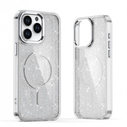 Glitter Case with MagSafe for Samsung Galaxy A16 5G - White