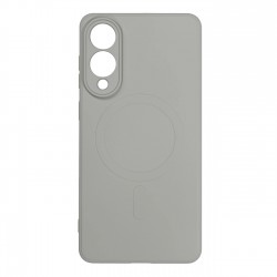 Liquid Silicone Case with MagSafe for Samsung Galaxy S25 Edge - Gray