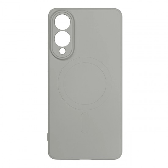 Liquid Silicone Case with MagSafe for Samsung Galaxy S25 Edge - Gray