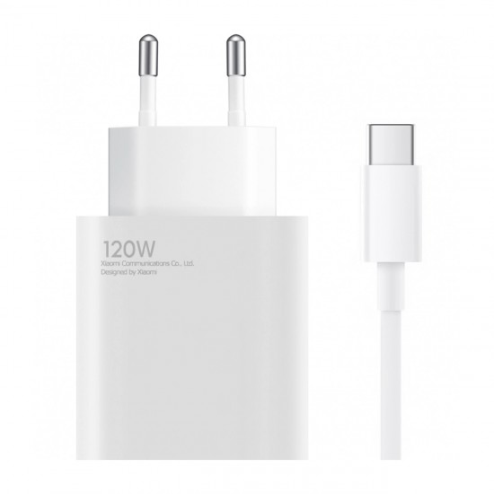Xiaomi BHR9462EU 120W 6A USB-A Wall Charger with USB-C Cable - White