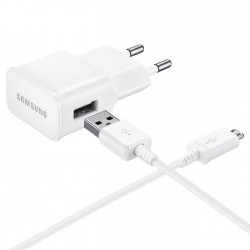Samsung EP-TA50EWE 8W USB-A Wall Charger with MicroUSB Cable ECB-DU4AWE (Bulk - Replacement Packaging) - White