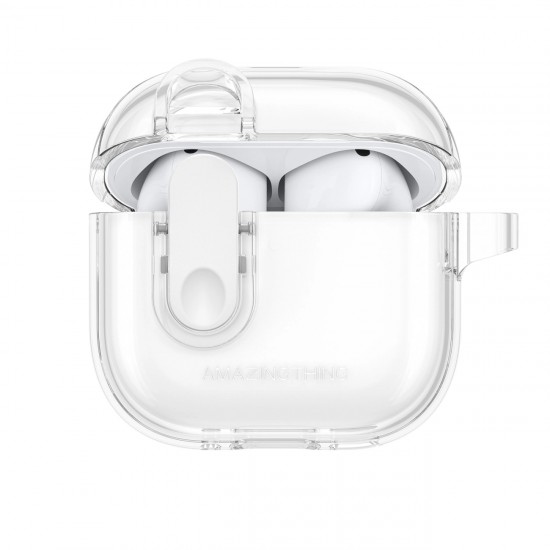 AmazingThing Minimal Case for AirPods 4 - Clear