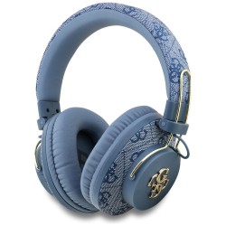 Guess ENC Metal 4G Logo Over-Ear Headphones - Blue