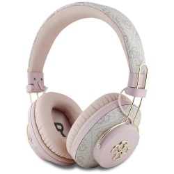 Guess ENC Metal 4G Logo On-Ear Headphones - Pink