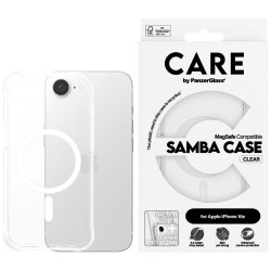 CARE by PanzerGlass Fashion MagSafe iPhone 16e Case - Transparent