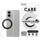 CARE by PanzerGlass Feature Black Kickstand & QI Case for Samsung Galaxy S25 Edge - Transparent
