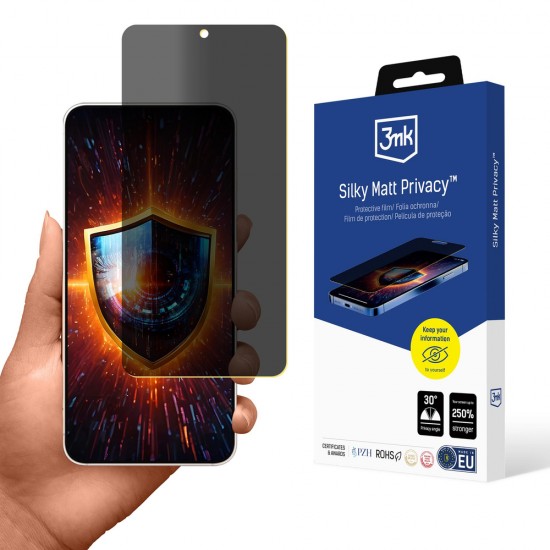3mk Silky Matt Privacy Privacy Screen Protector for Samsung Galaxy S25 Edge