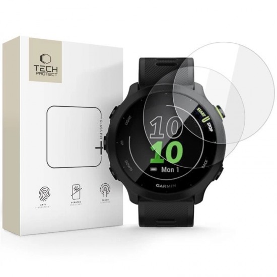 Tech-Protect Glass Fit+ 2-pack tempered glass for Garmin Forerunner 55 - clear